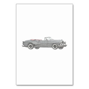 Numéro De Table Coupe convertible Buick Skylark 1953 - Noir