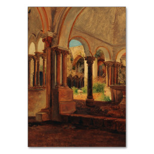 Numéro De Table Cour de monastère abandonné