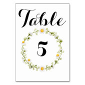 Numéro De Table Couronne de fleurs de camomille (Par défaut)