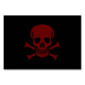 Numéro De Table Crâne et os (Devant)