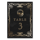 Numéro De Table Crâne Mariage gothique (Par défaut)