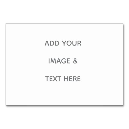 Numéro De Table Create Your Own white  (Devant)