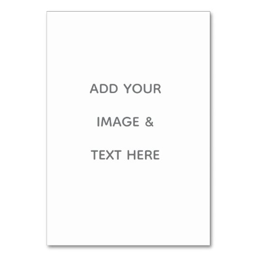 Numéro De Table Create Your Own white  (Par défaut)