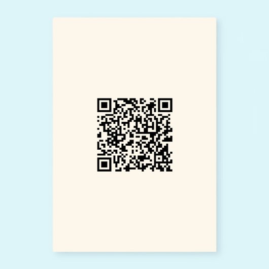 Numéro De Table Créer instantanément un code QR | Modifiable blanc