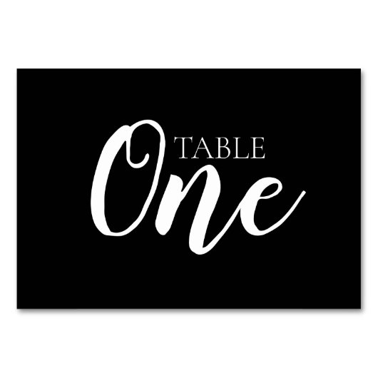 Numéro De Table Créer votre propre - Table One (Dos)