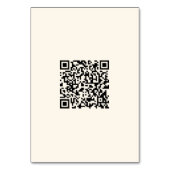Numéro De Table Créez instantanément un code QR | Blanc cassé modi (Par défaut)