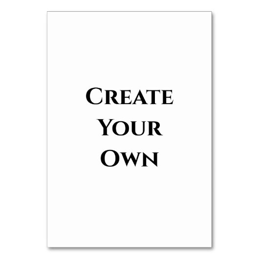 Numéro De Table Créez votre propre (Par défaut)