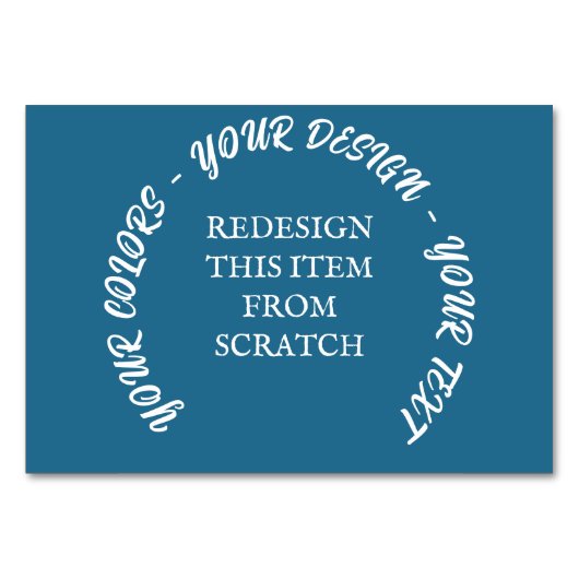 Numéro De Table Créez votre propre (Devant)