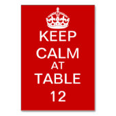 Numéro De Table Créez votre propre calme et continuez sur mesure (Dos)