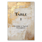 Numéro De Table Crème Glam Or Blanc (Par défaut)