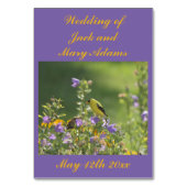 Numéro De Table Crème Spring Garden Collection (Dos)