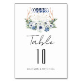 Numéro De Table Cristaux de lune Fleurs Boho Mariage métaphysique (Par défaut)