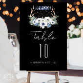 Numéro De Table Cristaux de lune Fleurs Boho Mariage métaphysique