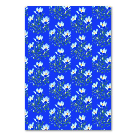 Numéro De Table Crocus bleus (Dos)