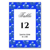 Numéro De Table Crocus bleus (Par défaut)