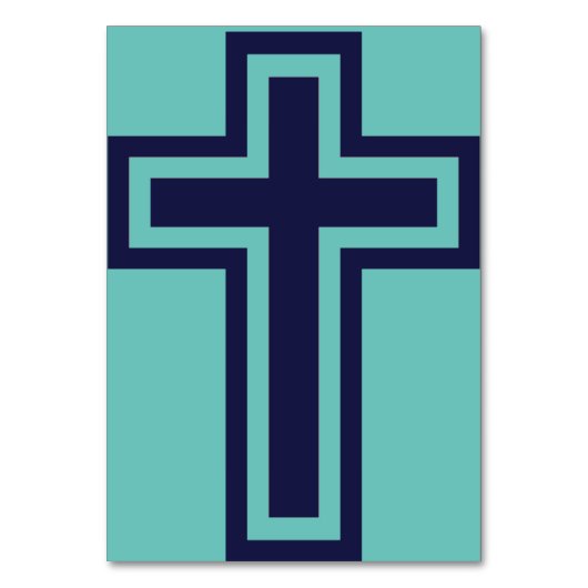 Numéro De Table Croix chrétienne bleue différentes variantes (Par défaut)