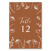 Numéro De Table Croquis Fleur sauvage en terre cuite encadré modif (Dos)