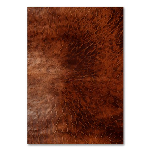 Numéro De Table Cuir Brown Chic Faux (Dos)