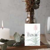 Numéro De Table Custom Botanical Wedding Table Number
