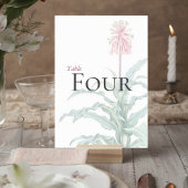 Numéro De Table Custom Botanical Wedding Table Number