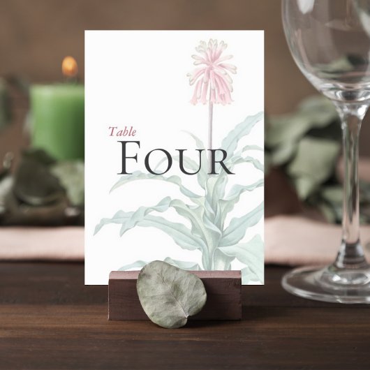 Numéro De Table Custom Botanical Wedding Table Number