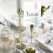 Numéro De Table Custom Botanical Wedding Table Number