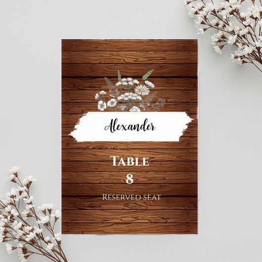 Numéro De Table Custom wedding placeholder card