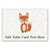 Numéro De Table Cute Baby Fox (Devant)