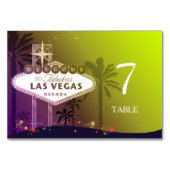 Numéro De Table Cute Las Vegas Mariage (Dos)