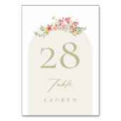 Numéro De Table dainty romantique florales jardin de printemps mar (Par défaut)