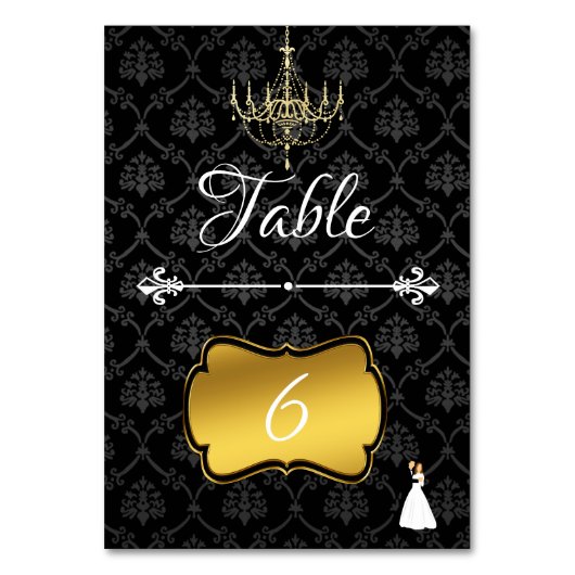 Numéro De Table Damas (Par défaut)