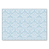 Numéro De Table Damas bleu clair élégant (Dos)