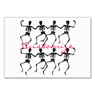 Numéro De Table Dancing Skeletos Halloween Thunder_Cove