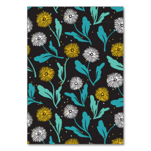 Numéro De Table Dandelion de printemps Fleurs et design Feuille