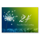Numéro De Table Dandelion's Music Blue Green Mariage (Dos)
