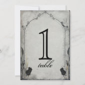 Numéro de table d'anniversaire à treillis de rose (Dos)