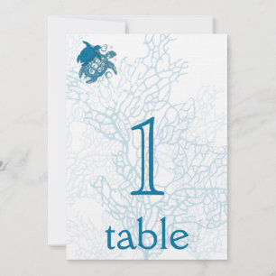 Numéro de table d'anniversaire d'amour de tortue a