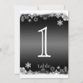 Numéro de table d'anniversaire flocon de neige noi (Dos)