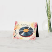 numéro de table d'aquarelle musicale florale (Devant)