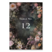 Numéro De Table Dark Moody Romantic Floral Mariage Bienvenue (Par défaut)