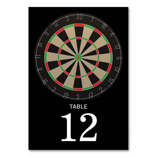 Numéro De Table Dartboard Lover Bullseye fléchettes (Par défaut)