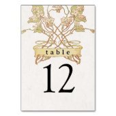 Numéro de table de bannière florale (Dos)