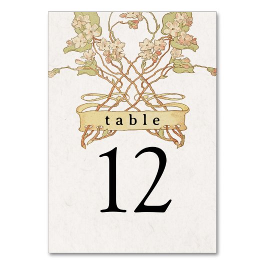Numéro de table de bannière florale (Par défaut)