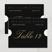 Numéro de table de billet d'entrée Carte postale (Devant / Derrière)
