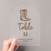 Numéro de table de bottes de cowboy occidentales m (In situ (ordinateur de poche))