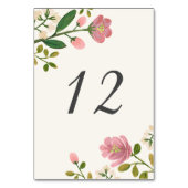 Numéro de table de bouquet transparent (Dos)