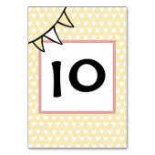 Numéro de table de Bunting de tracteur de Mariage  (Dos)