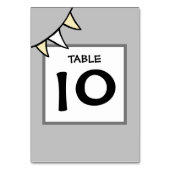 Numéro de table de Bunting de tracteur de Mariage  (Dos)