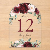 Numéro de table de cérémonie de mariage floral tei (Recto)
