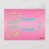 Numéro de table de chaux réversible et de fleurs r (Dos)